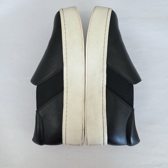 Vince Warren Black Leather Women's Platform Sneakers - Picture 6 of 16